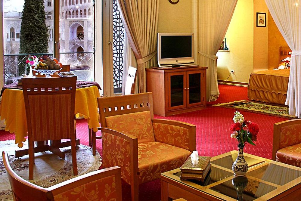 Wohnzimmer, Abbasi Hotel, Isfahan, Iran Rundreise