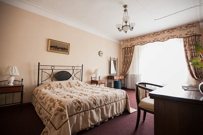 Schlafzimmer, Hotel Zhambyl, Taras, Kasachstan Reise
