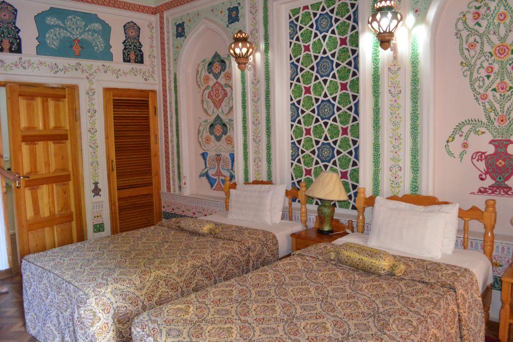 Usbekistan Rundreise, Sasha & Son Boutique Hotel, Twin Bed Zimmer