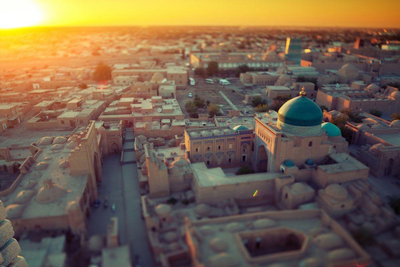 Usbekistan Rundreise, Chiwa, Sonnenuntergang