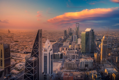 Skyline von Riad, Saudi Arabien Rundreise