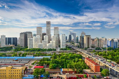 Peking Skyline, China, Seidenstrasse Reise
