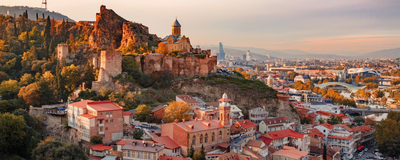 Stadtansicht Tiflis, Georgien Reise, Seidenstraße Reise