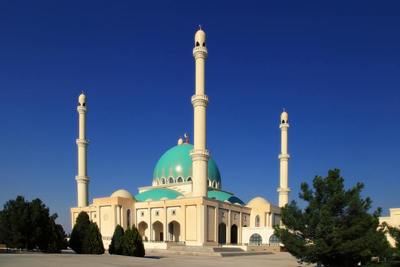 Moschee Geok Depe, Aschgabat, Turkmenistan Rundreise