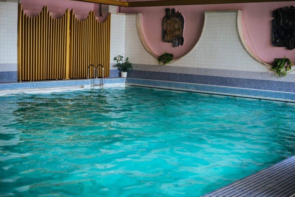 Pool, Aurora Resort Hotel, Bulan Sogotuu, Kirgistan Rundreise