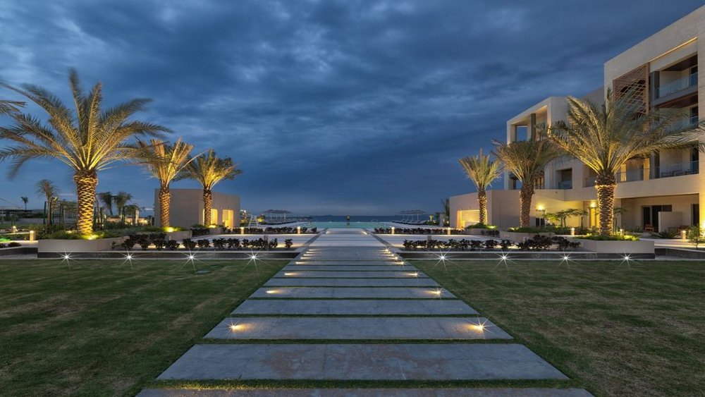 Garten, Hof, Kempinski Hotel, Muscat, Oman Rundreise