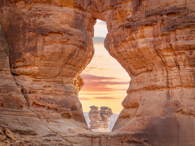 Felsformationen, Al Ula, Saudi Arabien