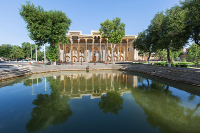 Bolo Hauz Moschee, Buchara, Usbekistan Rundreise