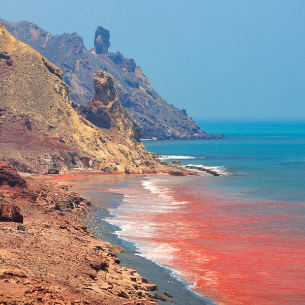 Red Beach, Hormuz Island, Iran Rundreise
