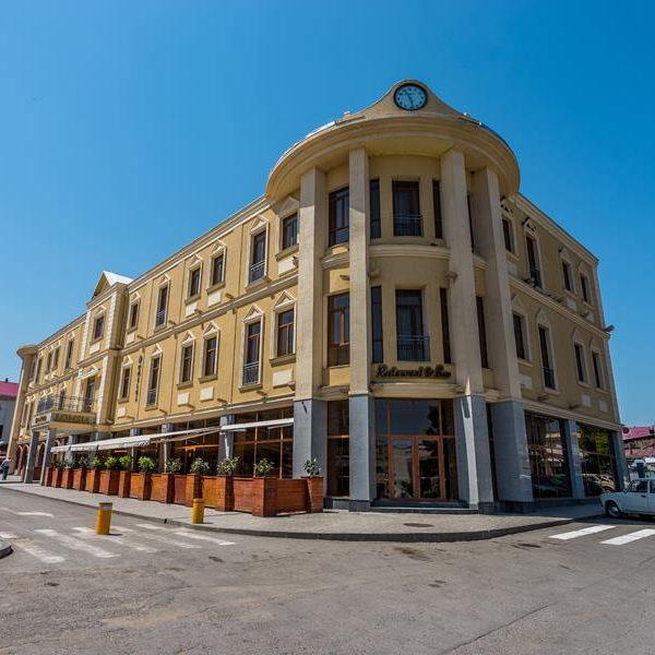 Außenansicht, Hotel Lomsia, Achalziche, Georgien Rundreise