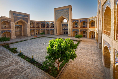 Miri Arab Innenhof, Buchara, Usbekistan, Seidenstrasse Reise