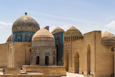 Medressen am Registanplatz, Samarkand, Usbekistand, Seidenstrasse Reise