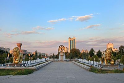 Zentralasien Rundreise, Turkmenistan, Aschgabat, Fountain Komplex