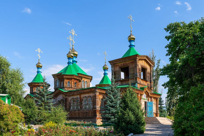 Hölzerne Dreifalitigkeitskirche, Karakol, Usbekistan