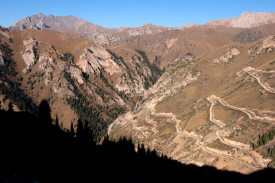 Dolon Pass, Tian Shan Gebirge, Kirgistan Rundreise
