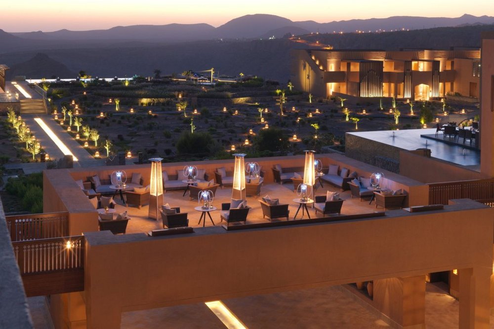 Dachterrasse, Anantara Al Jabal Al Akhdar Resort, Oman Luxusreise