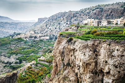 Saiq Plateau, Terrassen, Oman Rundreise