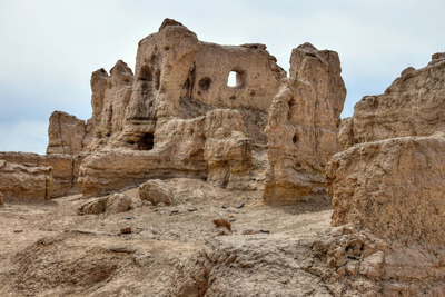 Flammender Berg, Kiziltagh Tal, China, Seidenstrasse Reise