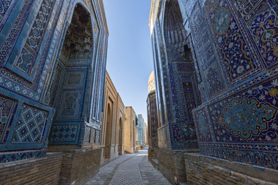 Shahi-Zinda, Samarkand, Usbekistan, Zentralasien Rundreise