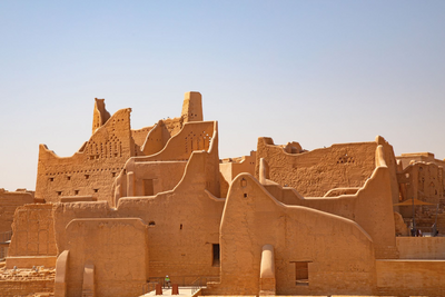 Ruinen von Diriyah, Altstadt nahe Riad, Saudi Arabien Rundreise