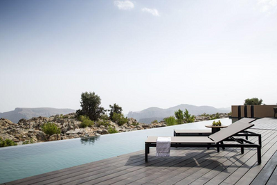 Pool des Anantara Al Jabal Al Akhdar Resorts, Oman Reise