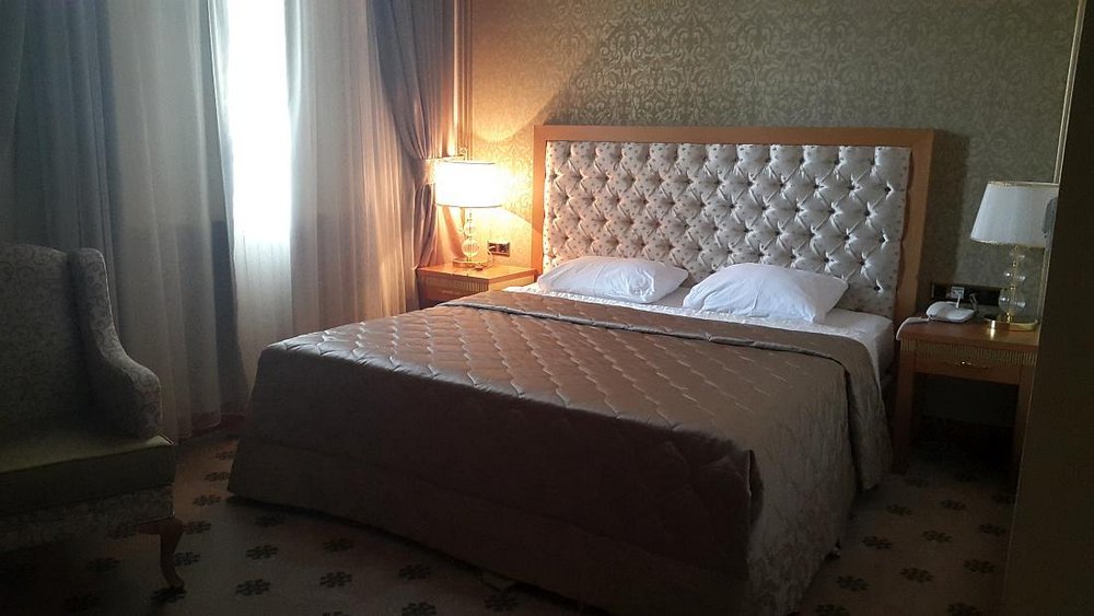 Schlafzimmer, Mary Hotel, Turkmenistan Rundreise
