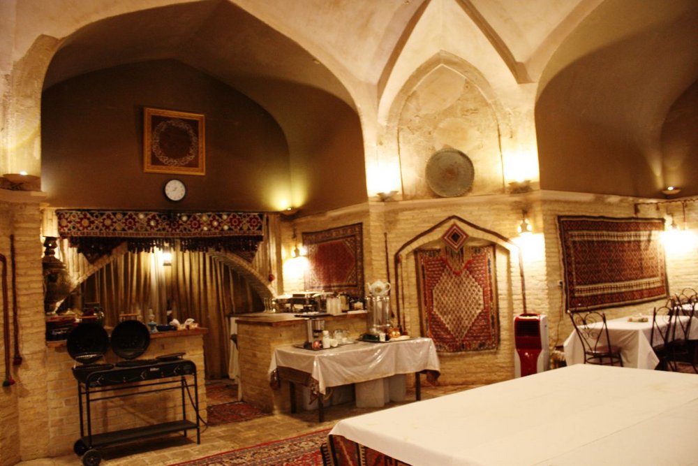 Restaurant, Karawanserei Zein-o-Din, Iran Reise
