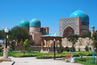 Kok Gumbaz Moschee, Scharirabs, Usbekistan Rundreise