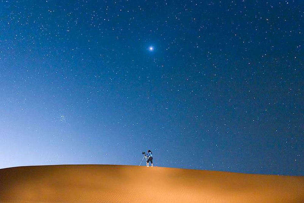 Sternenbeobachtung, Desert Nights Camp, Wahiba Sands, Oman Rundreise