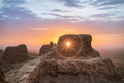 Ayaz-Kala, Kyzylkum-Wüste, Usbekistan Seidenstraße Reise