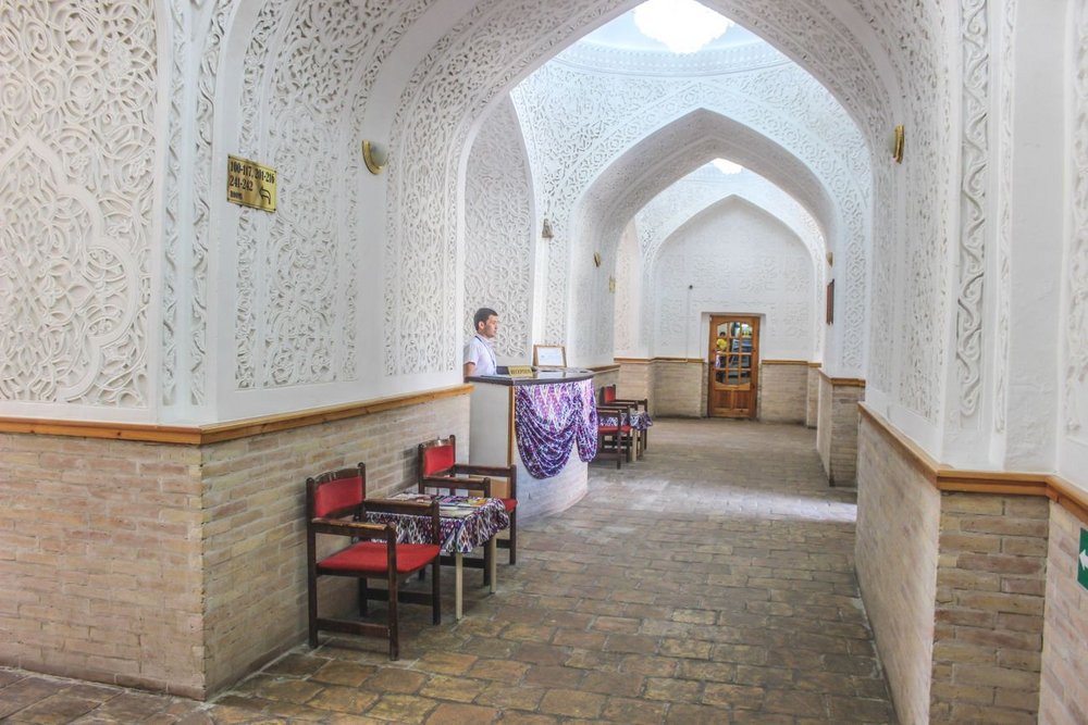 Rezeption, Orient Star Khiva, Buchara, Usbekistan Reise