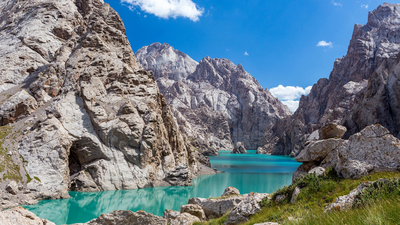 Bergsee Kelsuu, Kirgistan Rundreise