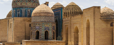 Usbekistan Rundreise, Samarkand, Shah-i-Zinda, Kuppeln
