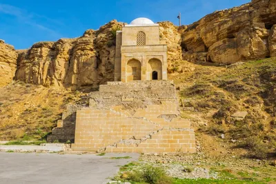 Historisches Diri Baba Mausoleum, Maraza city, Aserbaidschan, Georgien und Armenien Reise