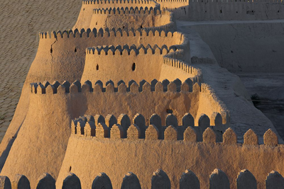 Chiwa, Stadtmauer, Usbekistan, Seidenstrasse Reise